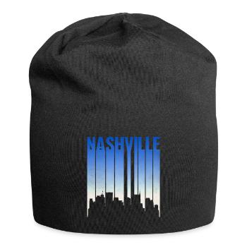 Nashville Skyline Gradient - Jersey-Beanie - Schwarz - Vorne