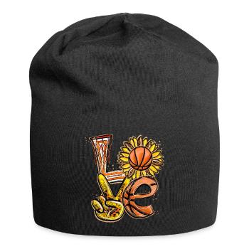 Love Basketball Player BBall - Jersey Beanie - black - Front