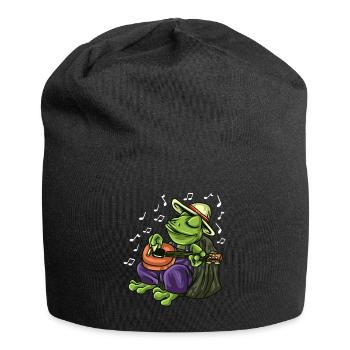 Banjo Shirts For Men Bluegrass Appalachia Folk - Jersey Beanie - black - Front