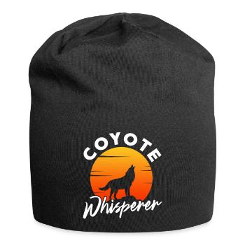 Coyote Whisperer - Coyote Animal Enthusiast Canine - Jersey-Beanie - Schwarz - Vorne