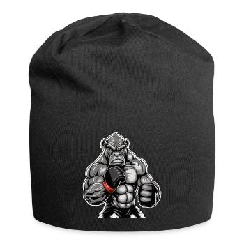 MMA Gorilla - Starker Käfigkämpfer Free Fighting - Jersey-Beanie - Schwarz - Vorne