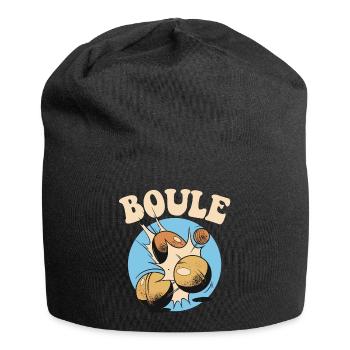 Boules boules boules pour boule pétanque boule - Bonnet en jersey - noir - Devant