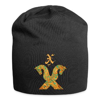 Pignon pour chevaux E 95 x - Bonnet en jersey - noir - Devant