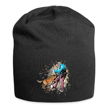 ring malinois - Bonnet en jersey - noir - Devant