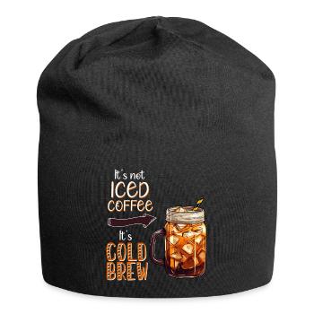Ce n’est pas du café glacé, c’est une infusion froide - Bonnet en jersey - noir - Devant