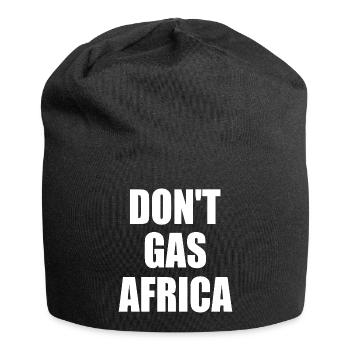 don't gas africa - Jersey-Beanie - Schwarz - Vorne