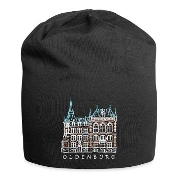 Oldenburg, Old Town, Germany Drawing - Jersey Beanie - black - Front