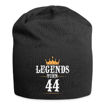 Legenden werden 44 Jahre alt, 44 Geburtstag - Jersey-Beanie - Schwarz - Vorne