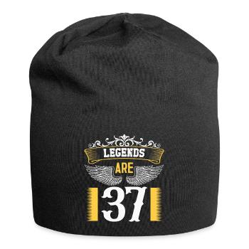 Legends are 37 years old, birthday 37 - Jersey Beanie - black - Front