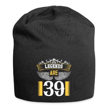 Legends are 39 years old, birthday 39 - Jersey Beanie - black - Front