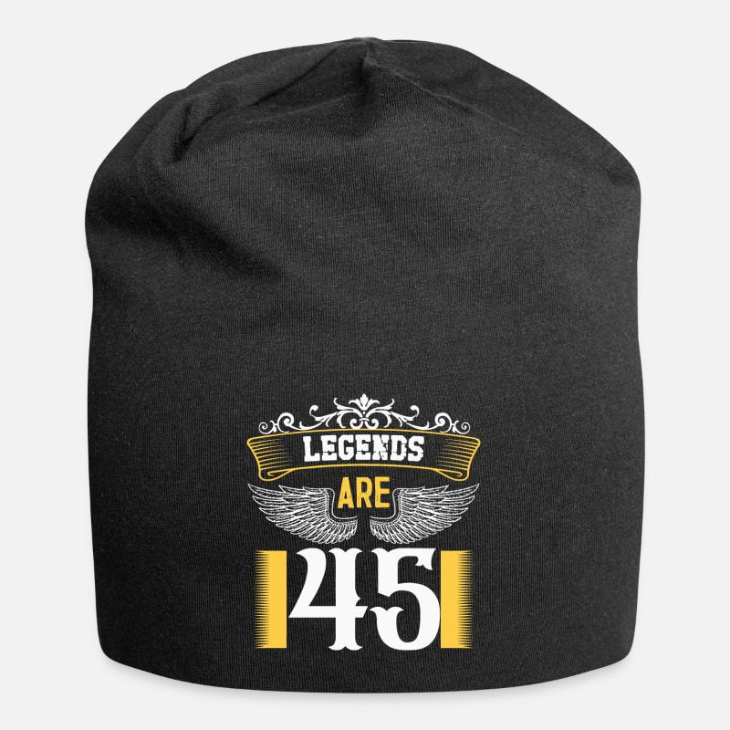 Les légendes ont 45 ans, l’anniversaire 45 - Bonnet en jersey - noir