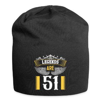 Legends are 51 years old, birthday 51 - Jersey Beanie - black - Front