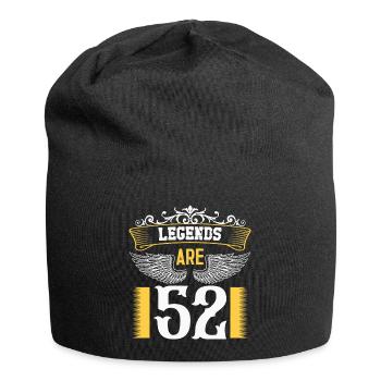 Legenden sind 52 Jahre alt, Geburtstag 52 - Jersey-Beanie - Schwarz - Vorne