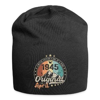 1945 April 1945 Anniversary April 1945 April - Jersey Beanie - black - Front