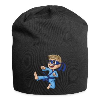Ninja Boy - Jersey-Beanie - Schwarz - Vorne