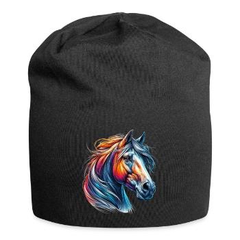 Horse - Jersey Beanie - black - Front