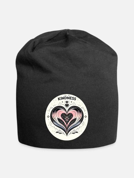 Coeur de l’Art de la gentillesse - Bonnet en jersey - noir