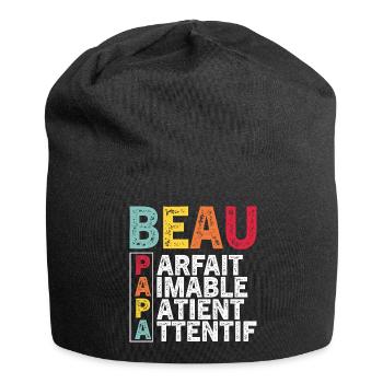 Father's Day Step-Dad 2024 Gift - Jersey Beanie - black - Front