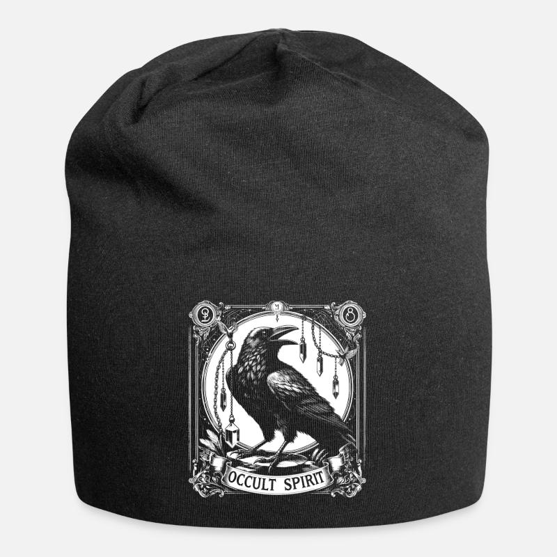 Okkulter Geist Rabe Pendel 2 - Jersey-Beanie - Schwarz