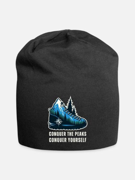 Bergsteigen - Jersey-Beanie - Schwarz