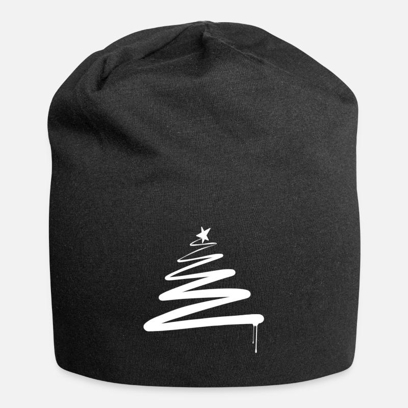 arbre de Noël arbre de Noël graffiti - Bonnet en jersey - noir