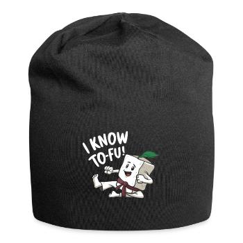 Tofu Lustiges - Jersey-Beanie - Schwarz - Vorne