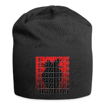 Strawberry - Jersey Beanie - black - Front