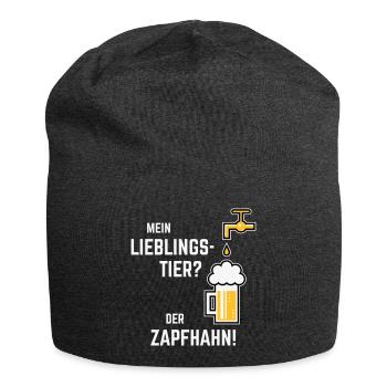 XLieblingstier (Dreifarbig) - Jersey-Beanie - Anthrazit - Vorne