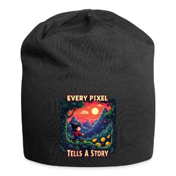 Chaque pixel raconte une histoire - Retro Gaming - Bonnet en jersey - noir - Devant