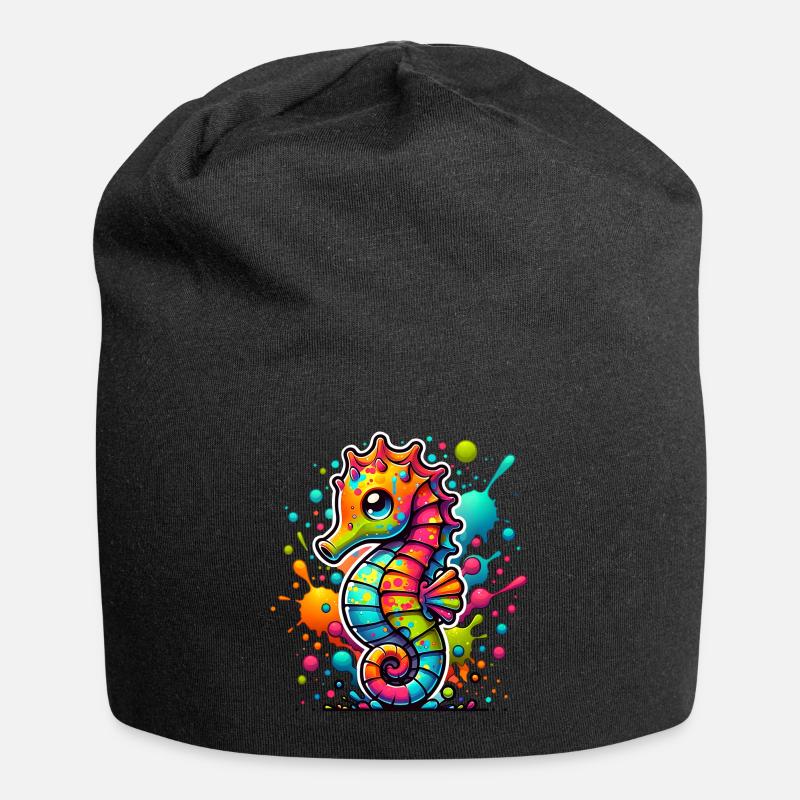 Hippocampe Hippocampe - Bonnet en jersey - noir