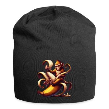 Affe - Jersey-Beanie - Schwarz - Vorne