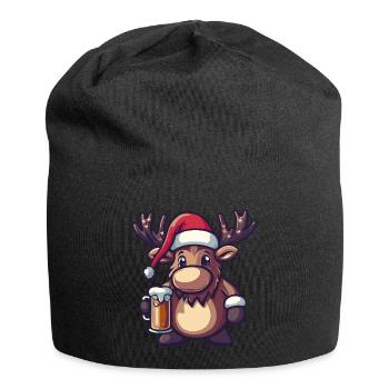 Orignal Bière de Noël Drôle - Bonnet en jersey - noir - Devant