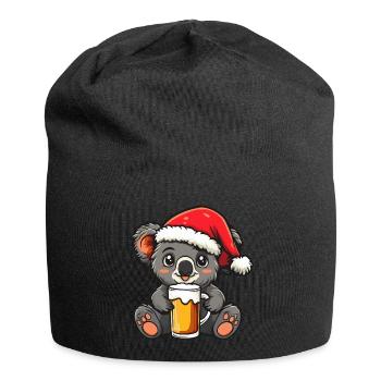 Koala Christmas Beer Funny - Jersey Beanie - black - Front