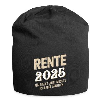 Pension 2025 For this shirt I had to pay for a long time - Jersey Beanie - black - Front