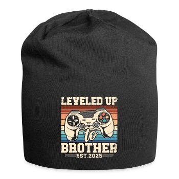 Zum Bruder aufgestiegen 2025 - Jersey-Beanie - Schwarz - Vorne