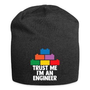Brick Builder Brick Building Master Builder - Jersey Beanie - charcoal grey - Front
