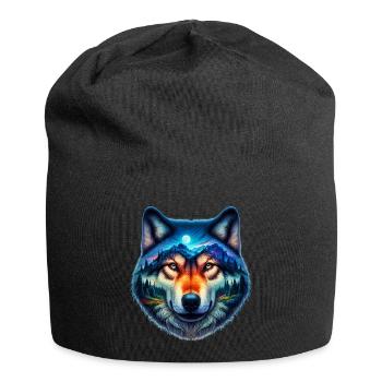 Loup - Bonnet en jersey - noir - Devant