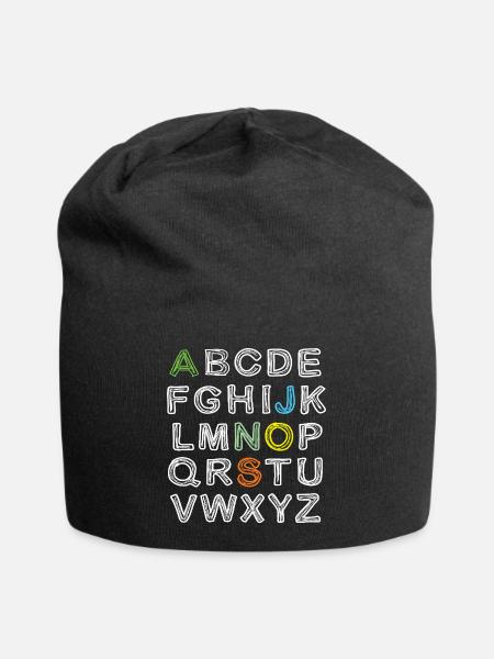 JONAS Vorname Outfit Einschulung Geburtstag Name - Jersey-Beanie - Schwarz