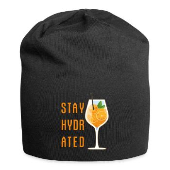 Stay Hydrated Spritz Longdrink Cocktail Party - Jersey-Beanie - Schwarz - Vorne