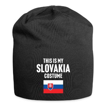 C’est mon costume de Slovaquie - Bonnet en jersey - noir - Devant