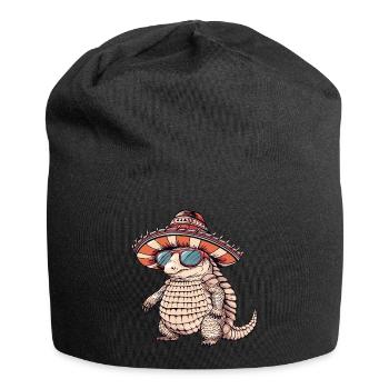 Gürteltier Lustig Sombrero - Jersey-Beanie - Schwarz - Vorne