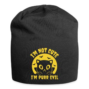 I'm Purr Evil - Jersey Beanie - black - Front