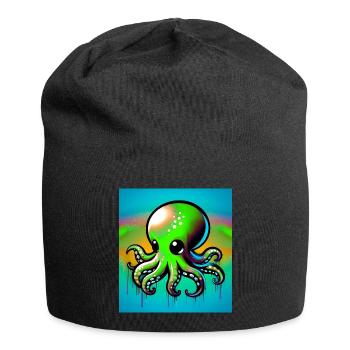 Krake - Jersey-Beanie - Schwarz - Vorne