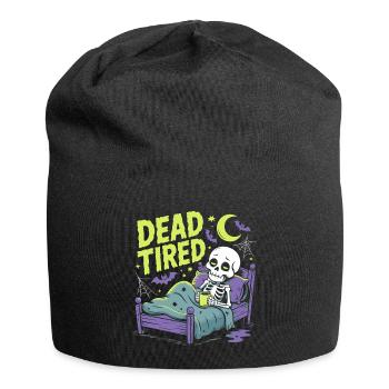 Morgenmuffel Ausschlafen Müde Erholung - Jersey-Beanie - Schwarz - Vorne