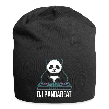 DJ PANDABEAT Panda DJ Beats Rave Club Musik - Jersey-Beanie - Schwarz - Vorne
