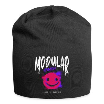 Synthétiseur modulaire Forme d’onde de synthétiseur - Bonnet en jersey - noir - Devant