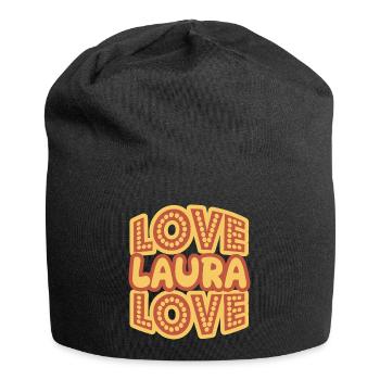 Laura - Jersey-Beanie - Schwarz - Vorne