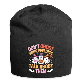 Ne fantômez pas vos sentiments - Bonnet en jersey - noir - Devant