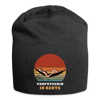plasterer pension retirement pensioner plasterer - Jersey Beanie - black - Front