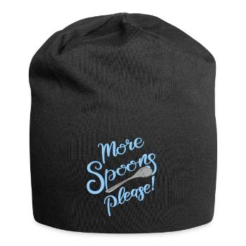 Plus de cuillères, s’il vous plaît ! - Bonnet en jersey - noir - Devant